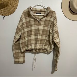 Fluffy Half Zip Sweater